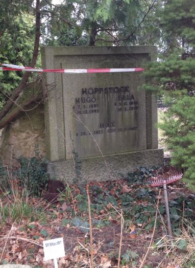 Grabstein Ella Hopfstock, Friedhof Teltow, Brandenburg