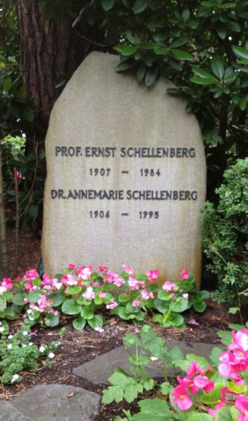 Grabstein Prof. Dr. Ernst Schellenberg, Waldfriedhof Dahlem, Berlin