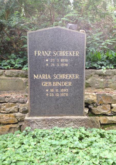 Grabstein Franz Schreker, Waldfriedhof Dahlem, Berlin