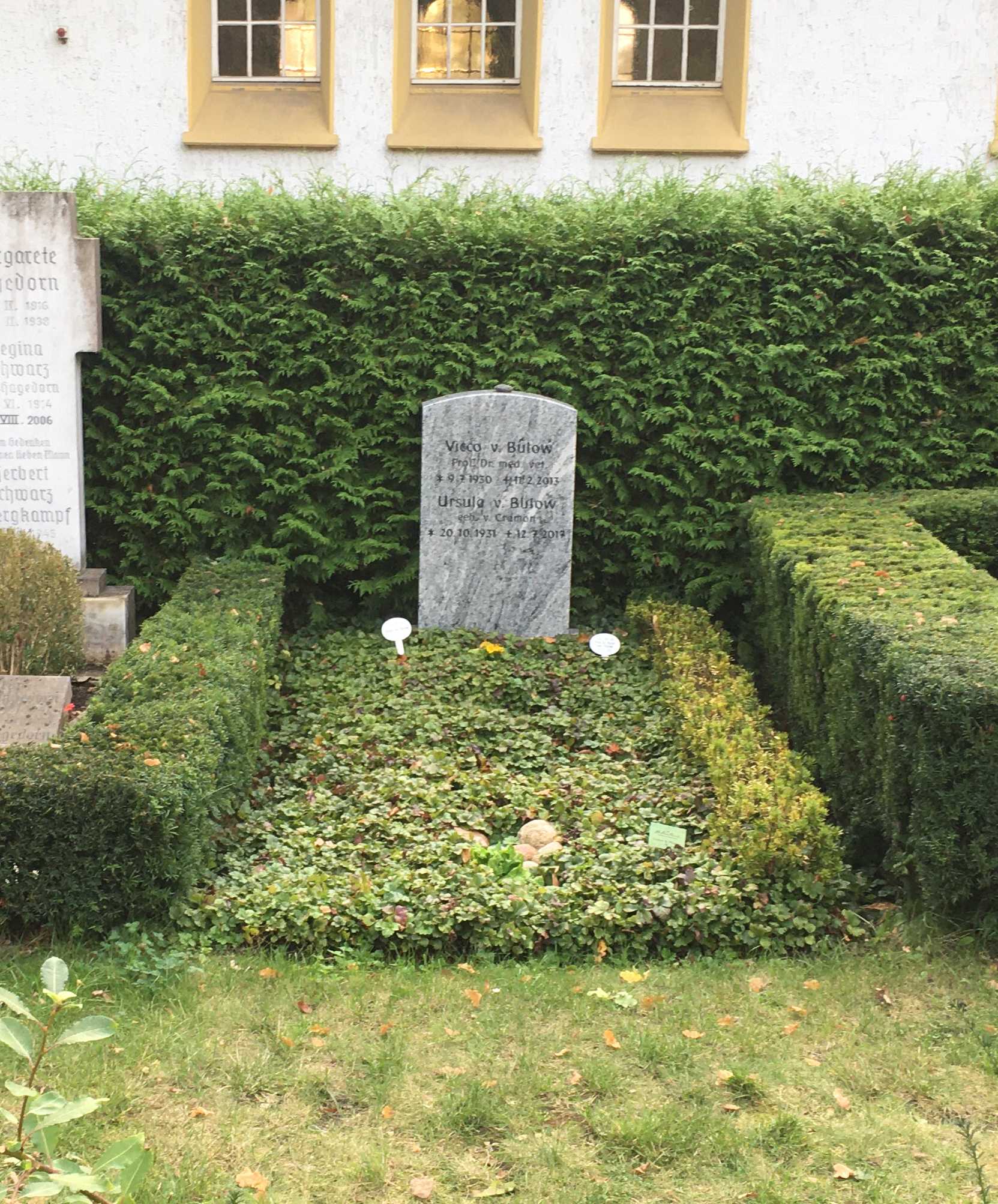 Grabstein Vicco von Bülow, Alter Friedhof Wannsee, Berlin